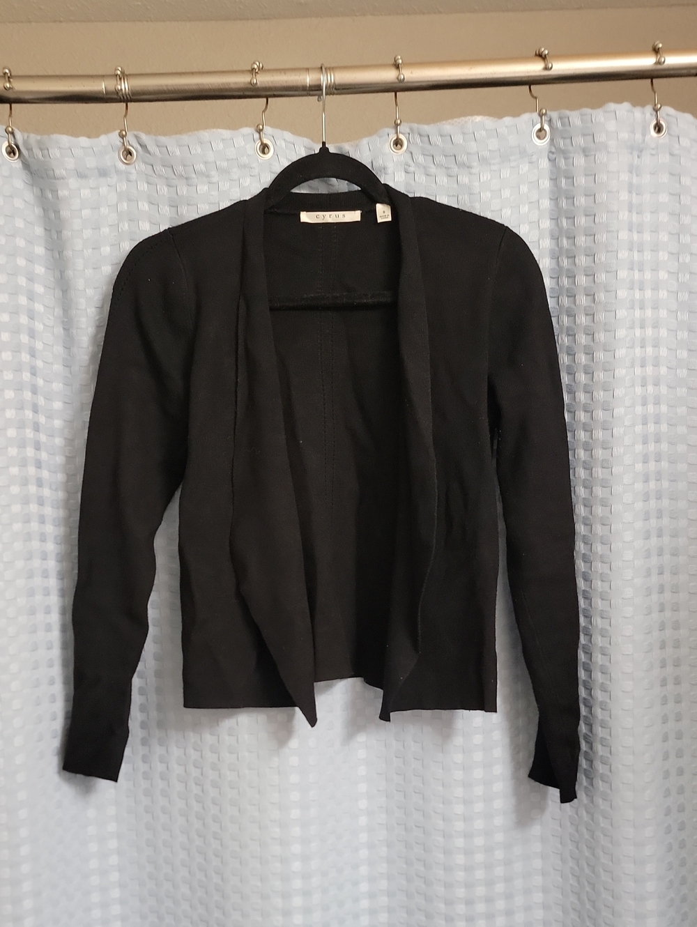 Cyrus Black Open-Front Lightweight Women's Cardigan
